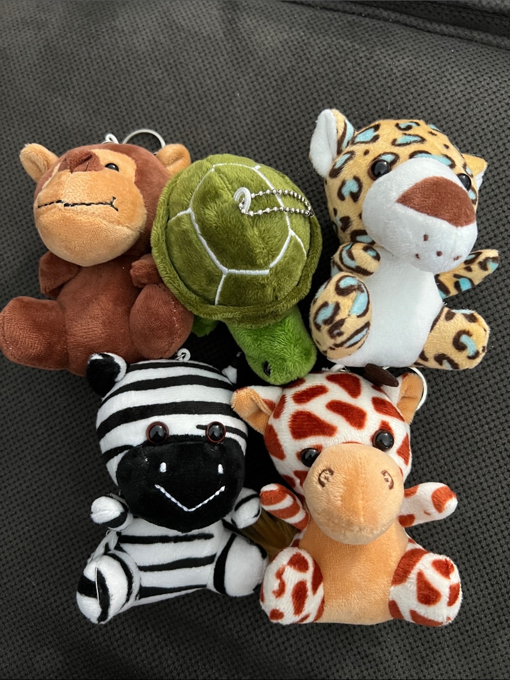 5 Stuffed Animal Bag Charms